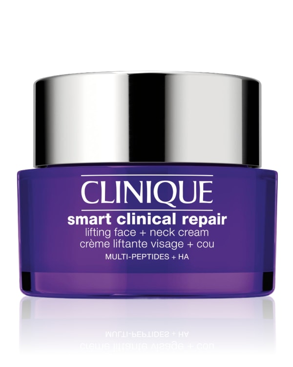 Clinique Smart Clinical Repair™ Crème Liftante Visage + Cou, Cette crème puissante pour le visage et le cou lifte et réduit visiblement les rides et les ridules.